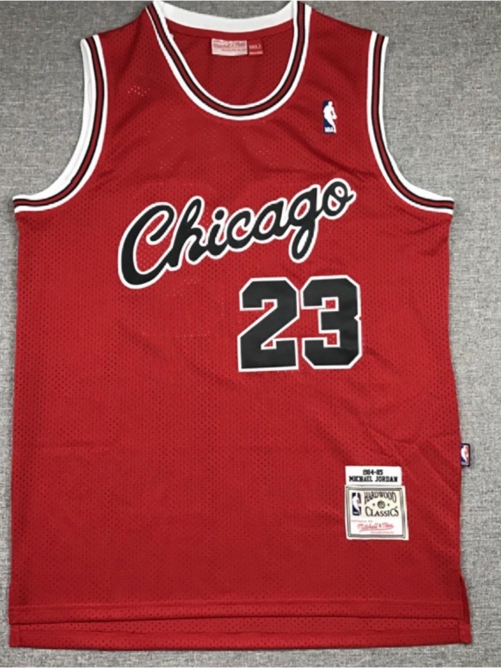 Michael Jordan Bulls #23 Red Basketball Men’s Large Jersey